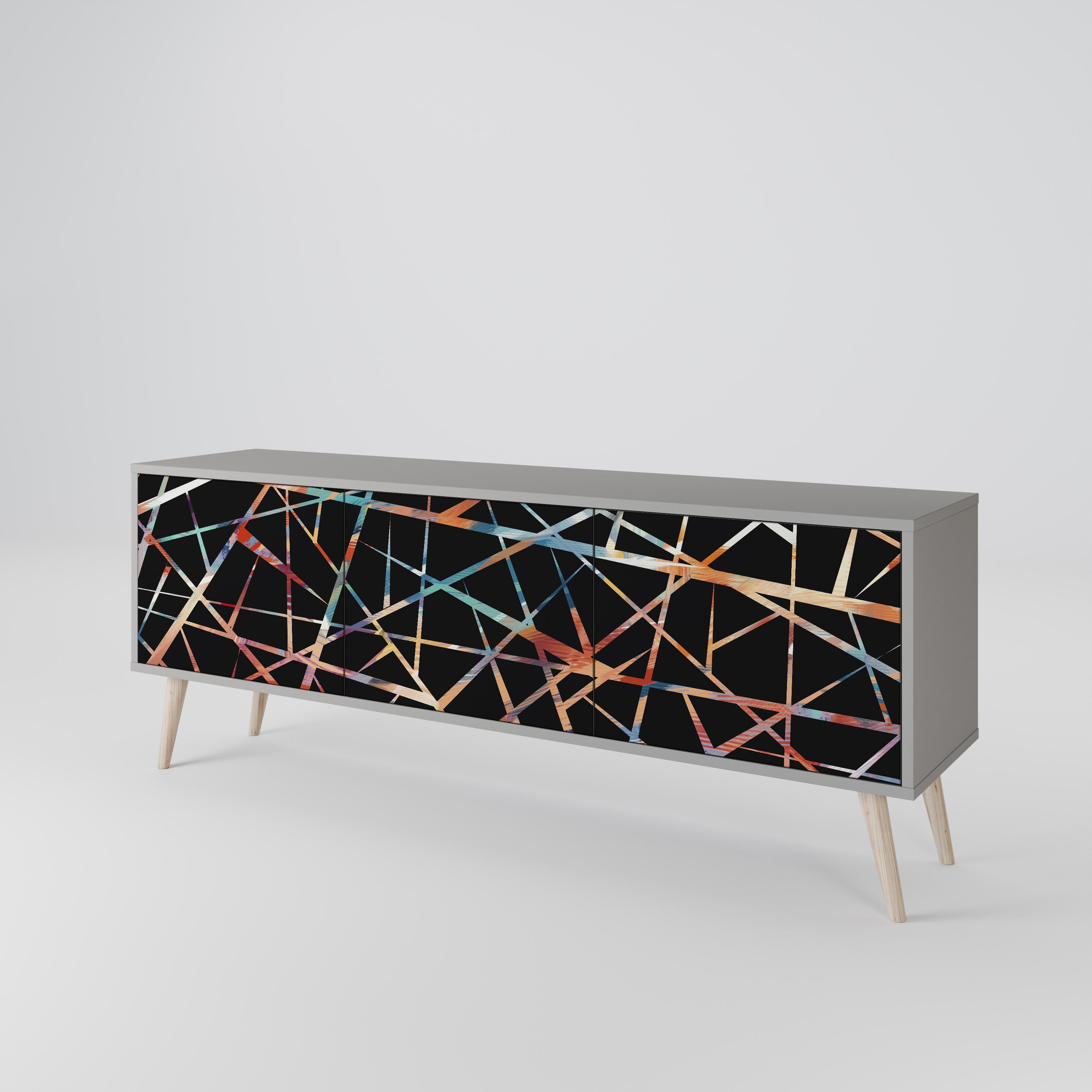 POLYGON VERVE 3-Door TV Cabinet