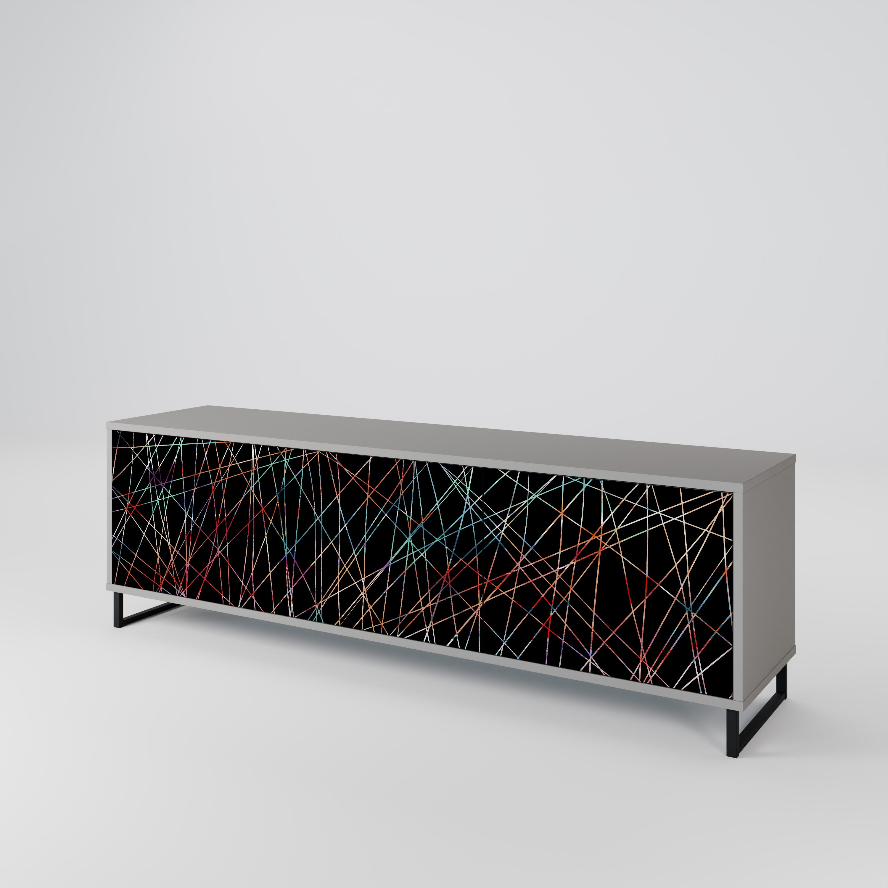 LUMINOUS SNARE 3-Door TV Cabinet