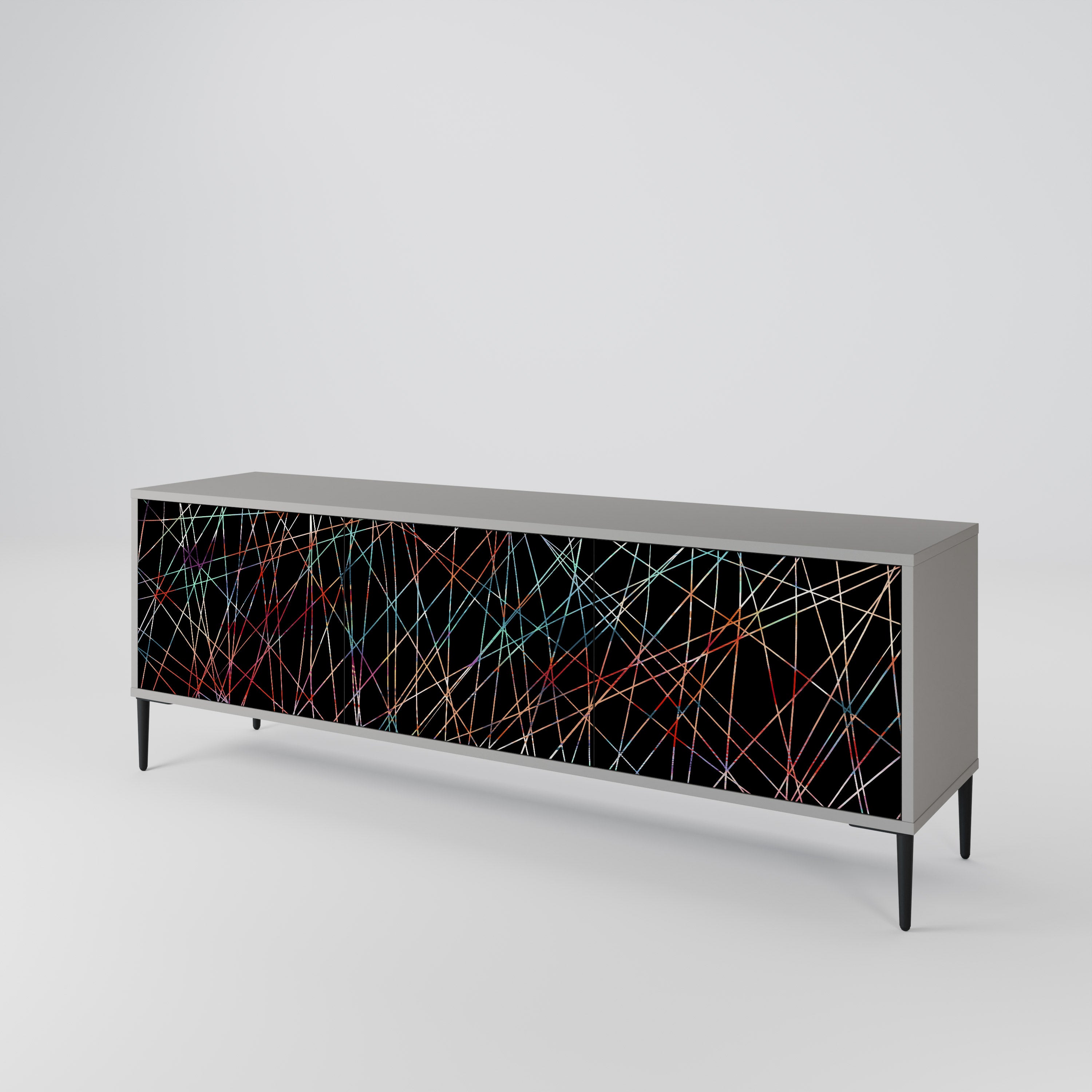 LUMINOUS SNARE 3-Door TV Cabinet