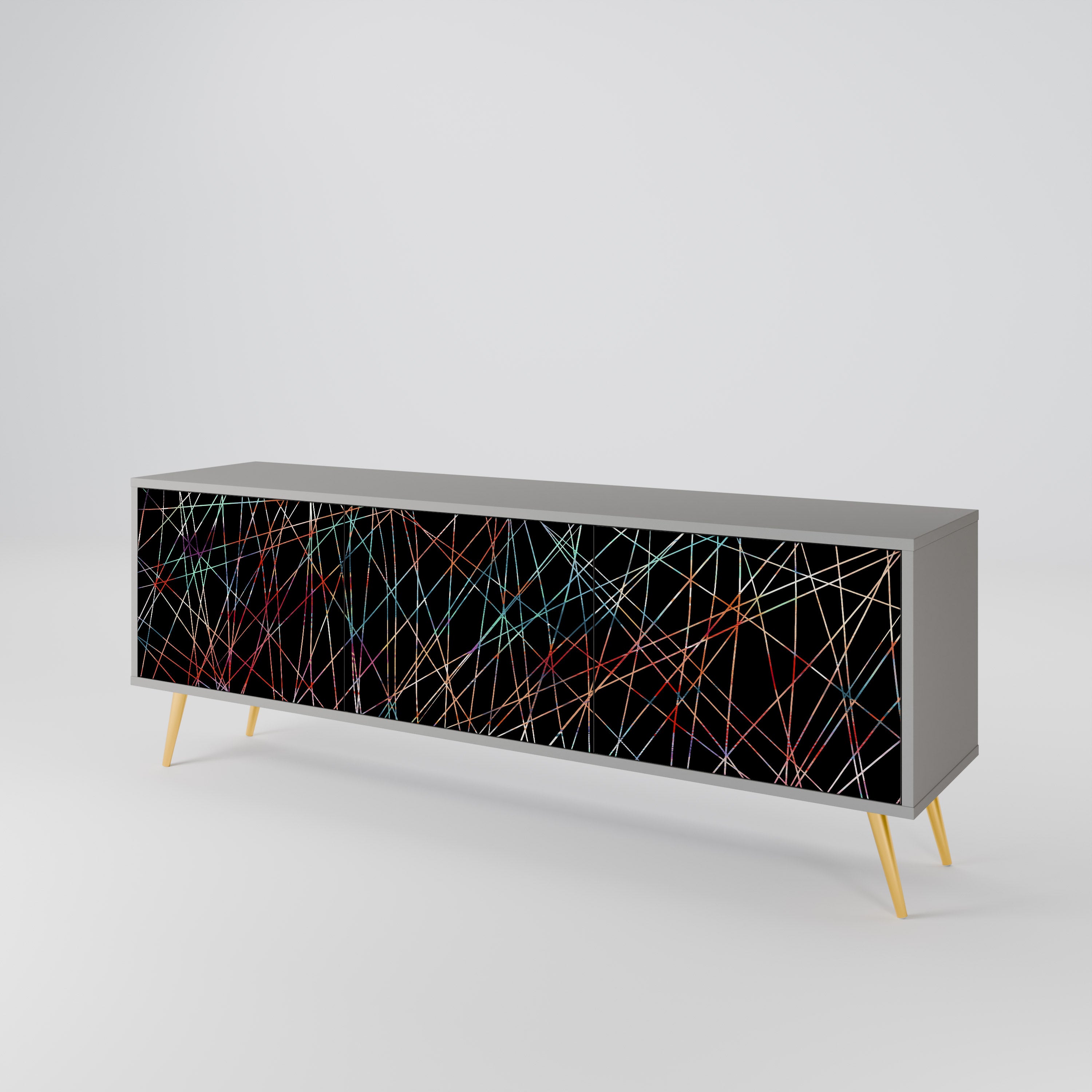 LUMINOUS SNARE 3-Door TV Cabinet