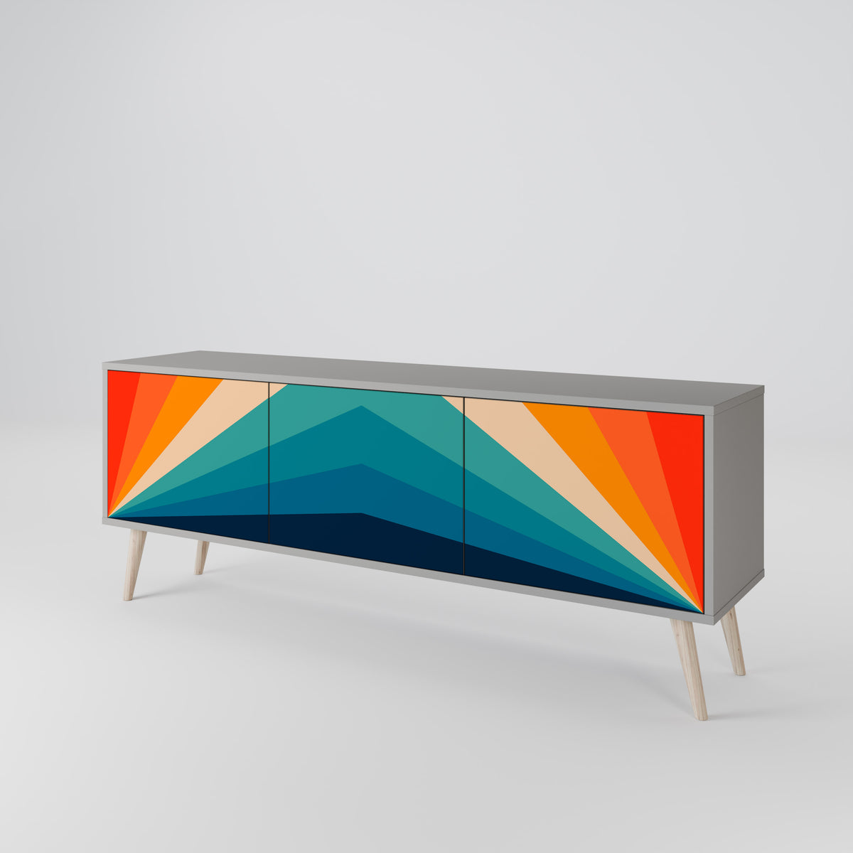 PRISM CONCUSSION Móvel de TV de 3 Portas