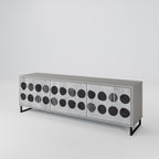 GHOSTLY GRADIENTS Móvel de TV com 3 Portas em Acabamento Cinzento