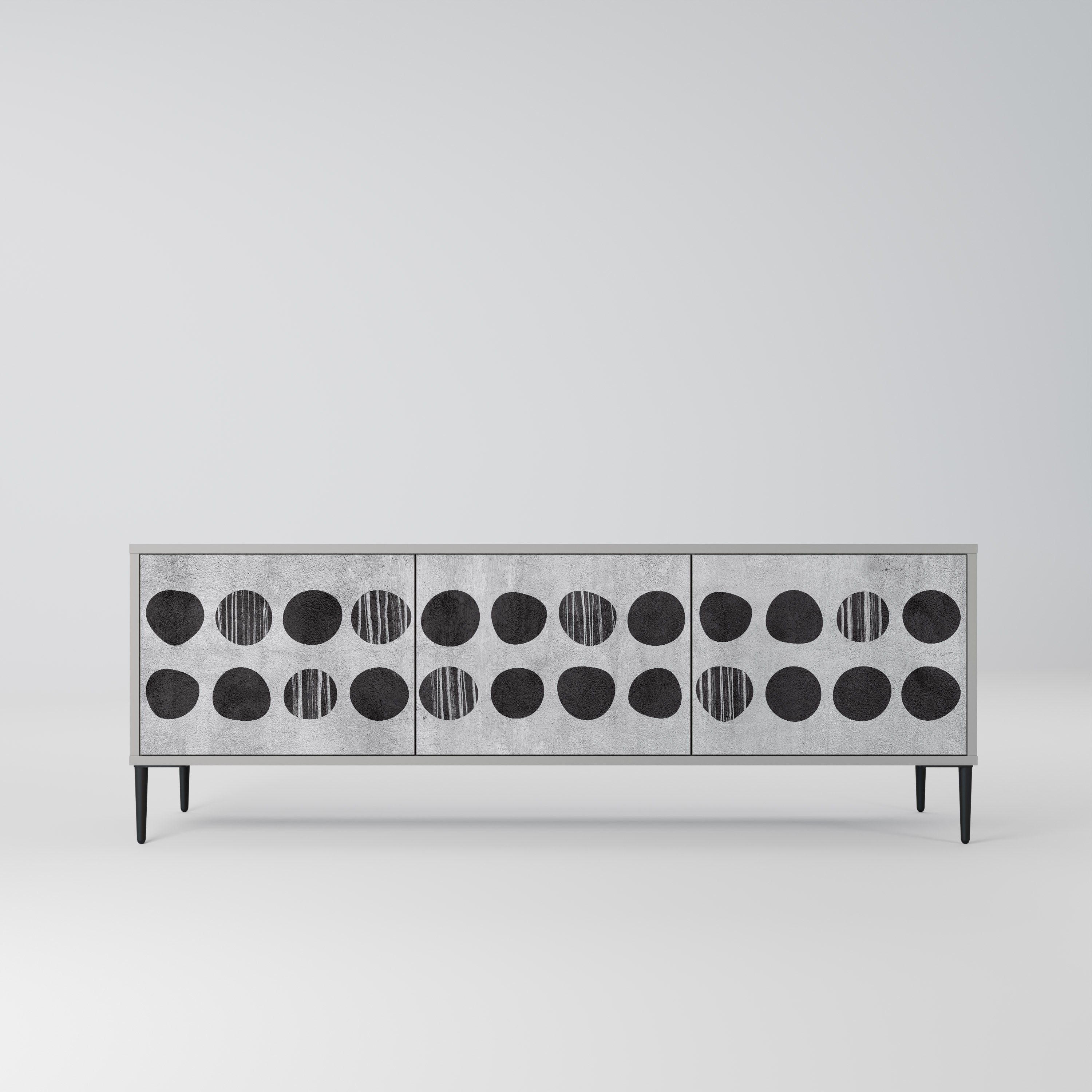 GHOSTLY GRADIENTS Móvel de TV com 3 Portas em Acabamento Cinzento