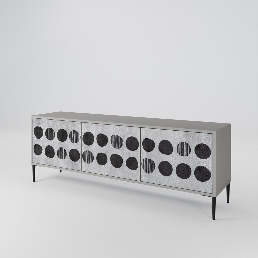 GHOSTLY GRADIENTS Móvel de TV com 3 Portas em Acabamento Cinzento