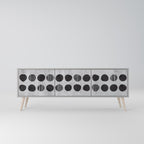 GHOSTLY GRADIENTS Móvel de TV com 3 Portas em Acabamento Cinzento