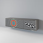 SPECTRA SHOWCASE Móvel de TV com 3 Portas em Acabamento Cinzento