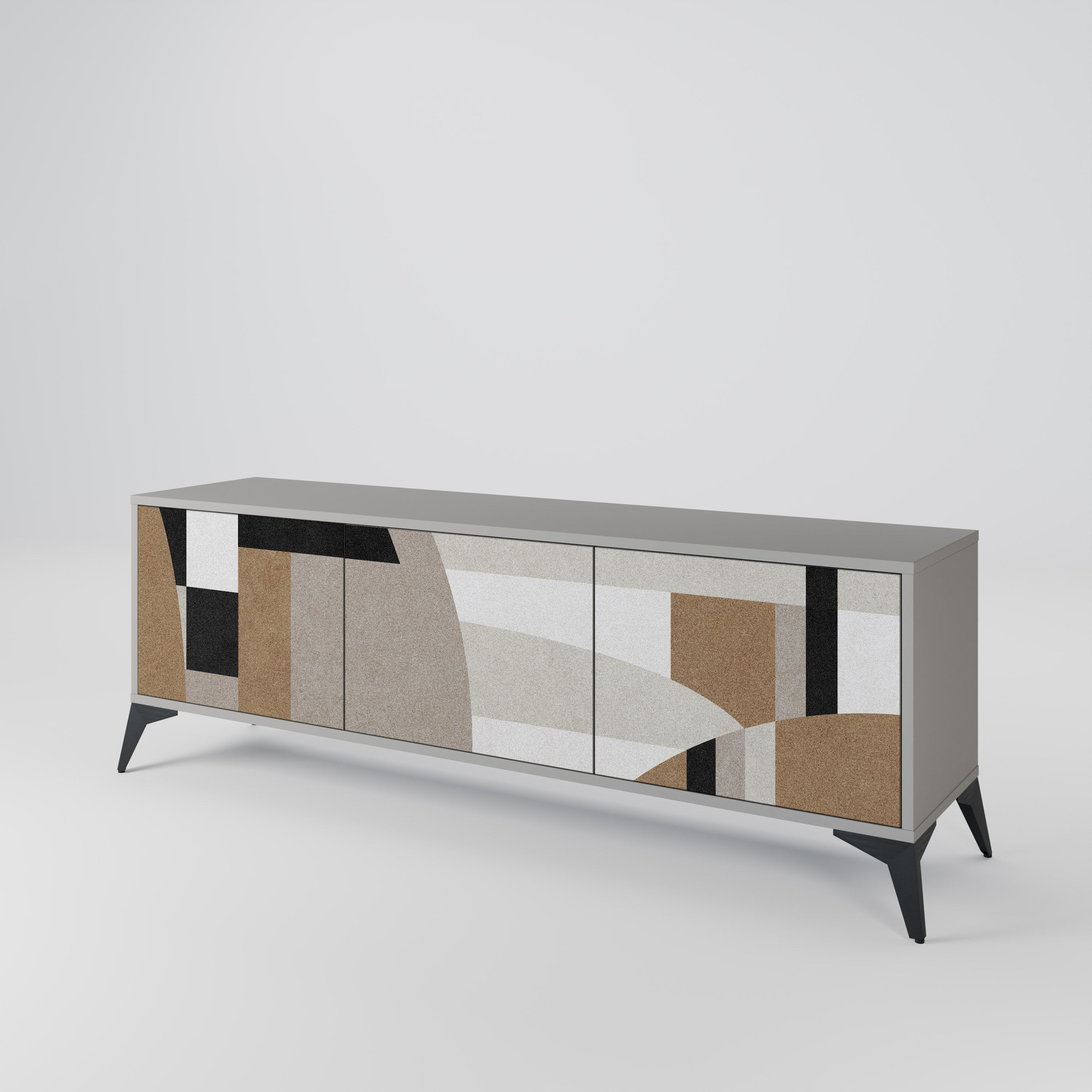 DELICATE MEMENTO 3-Door TV Cabinet