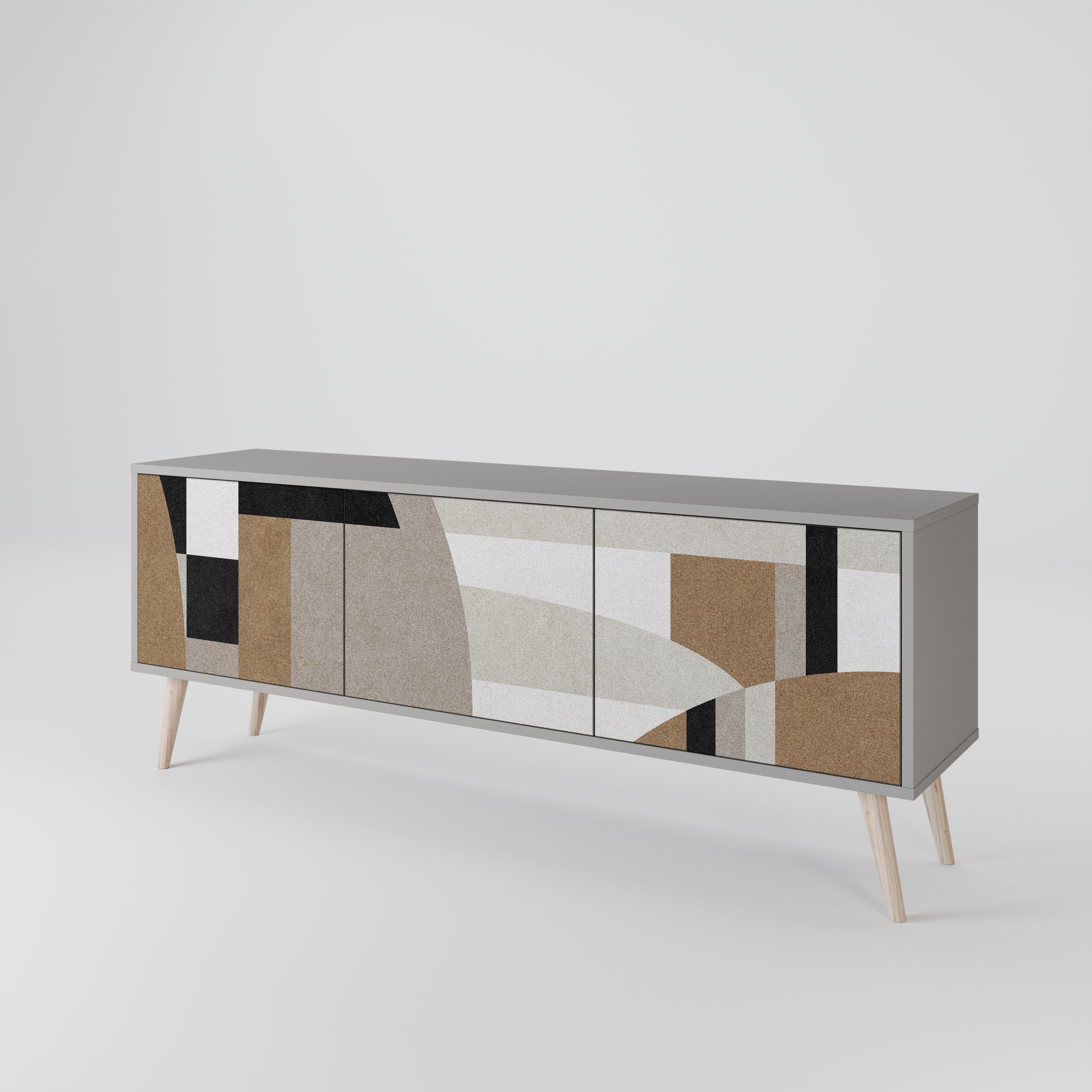 DELICATE MEMENTO 3-Door TV Cabinet