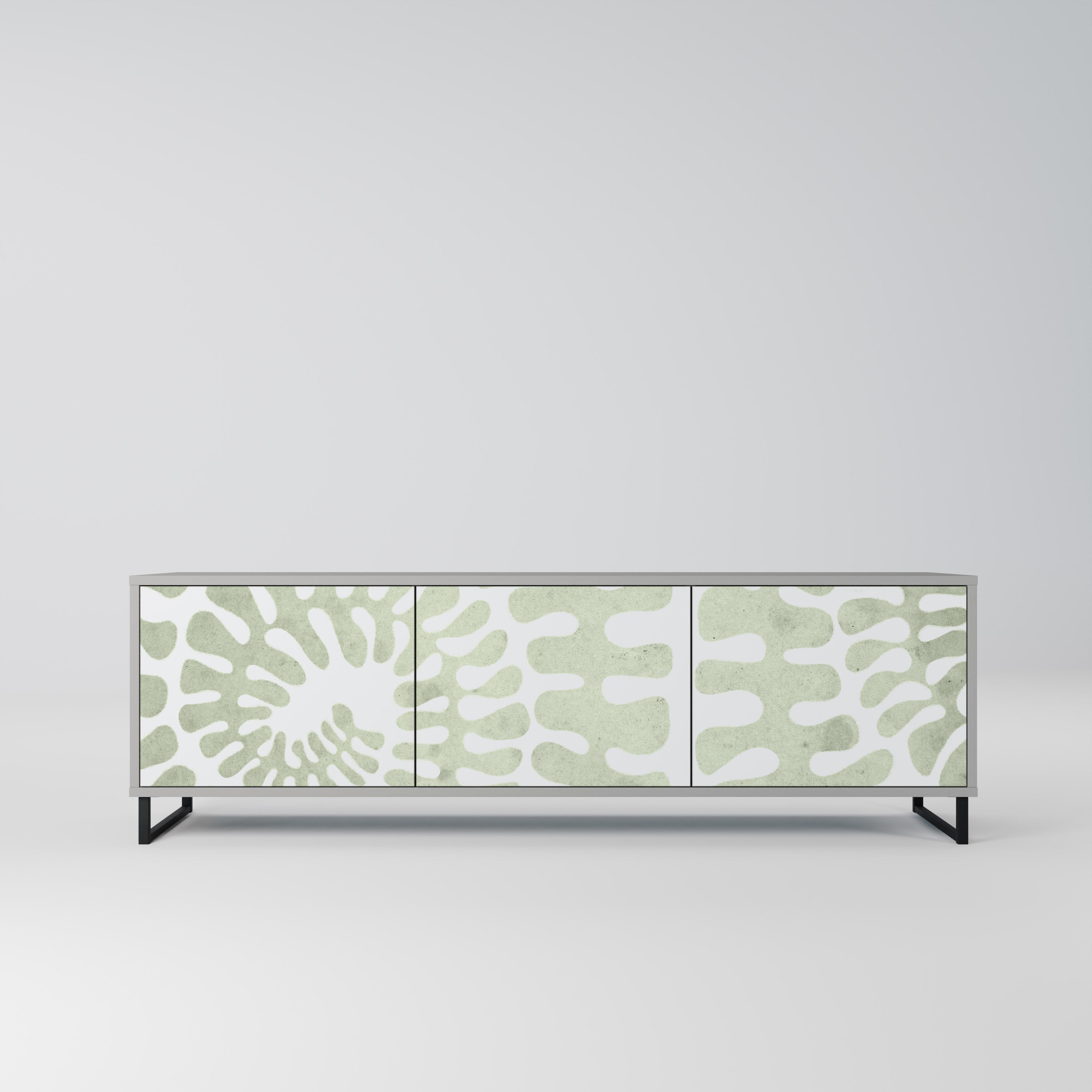 HELIX DANCE Móvel de TV com 3 Portas em Acabamento Cinzento