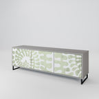 HELIX DANCE Móvel de TV com 3 Portas em Acabamento Cinzento