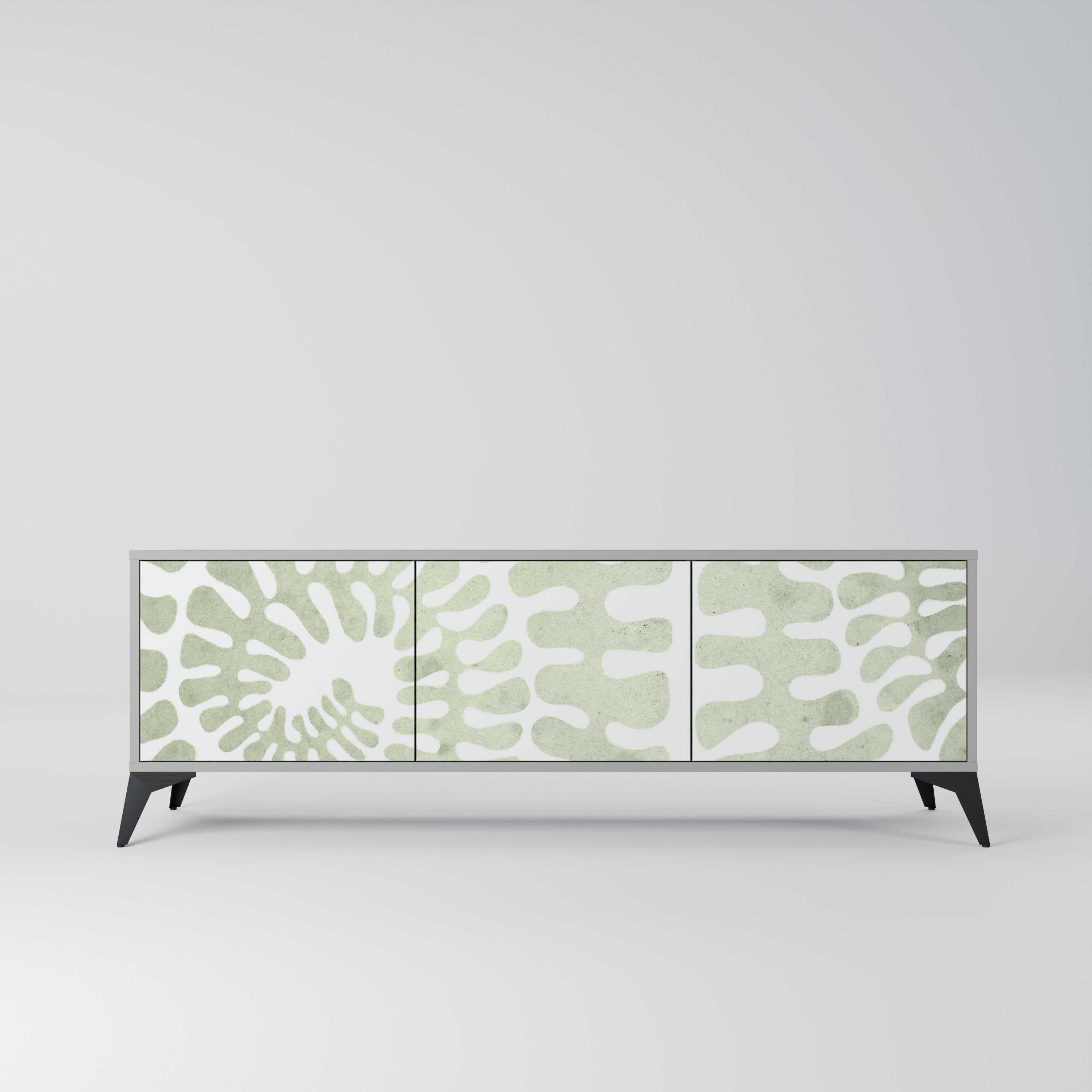 HELIX DANCE Móvel de TV com 3 Portas em Acabamento Cinzento