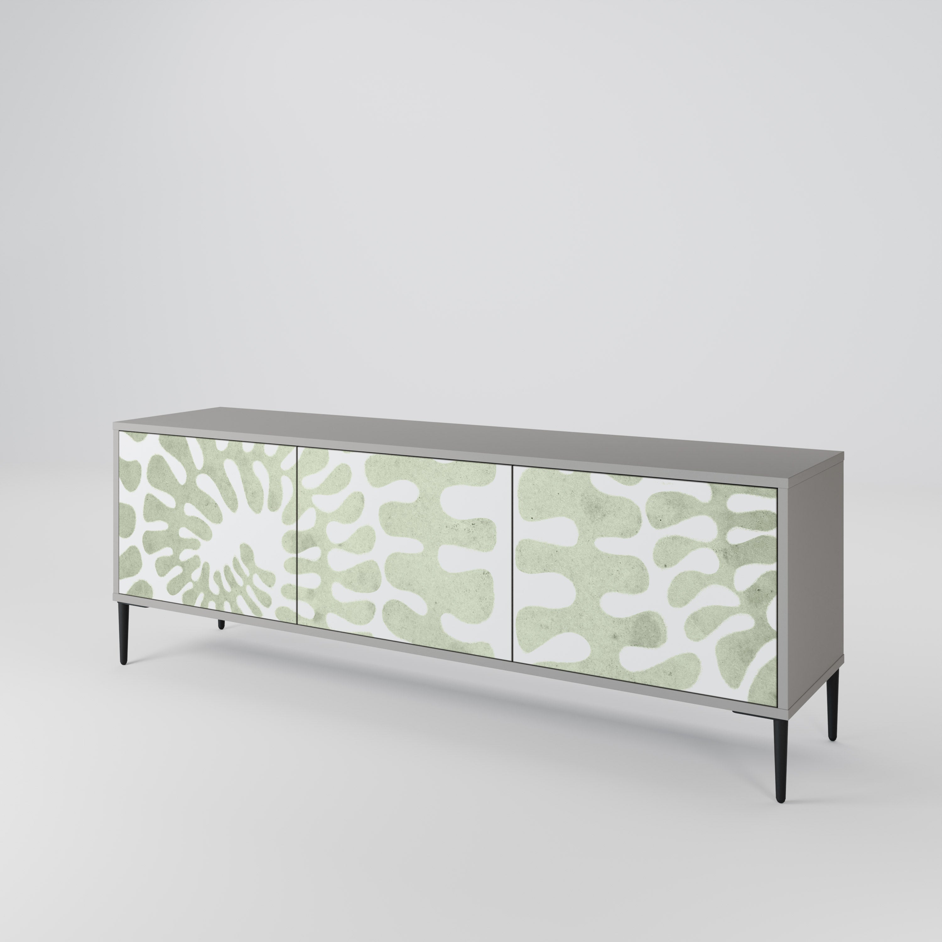 HELIX DANCE Móvel de TV com 3 Portas em Acabamento Cinzento