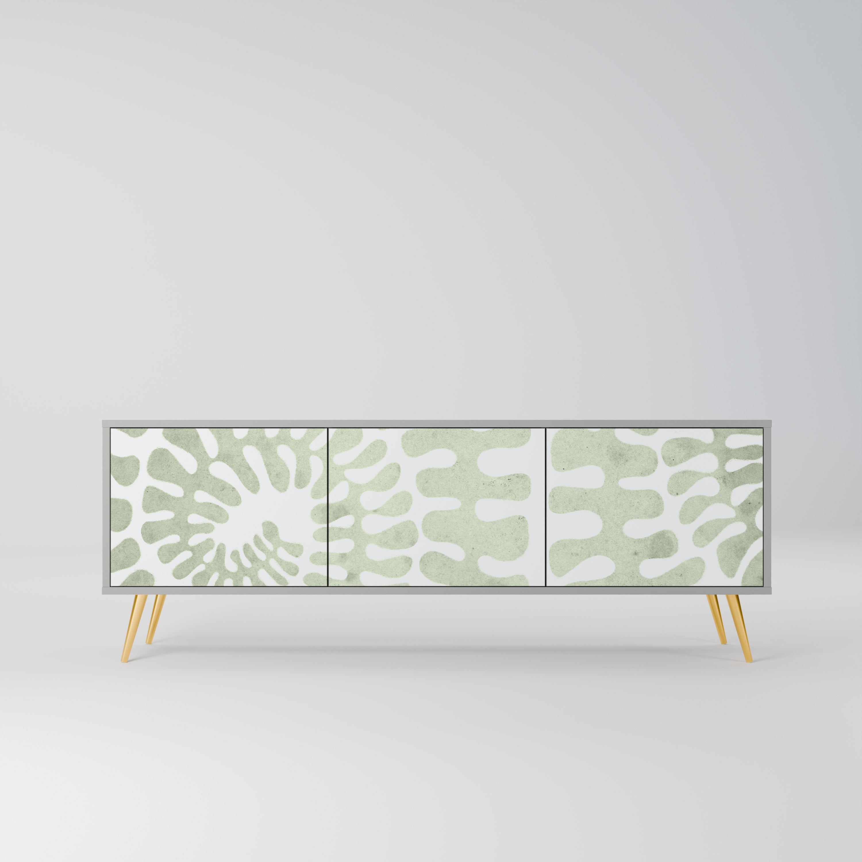 HELIX DANCE Móvel de TV com 3 Portas em Acabamento Cinzento