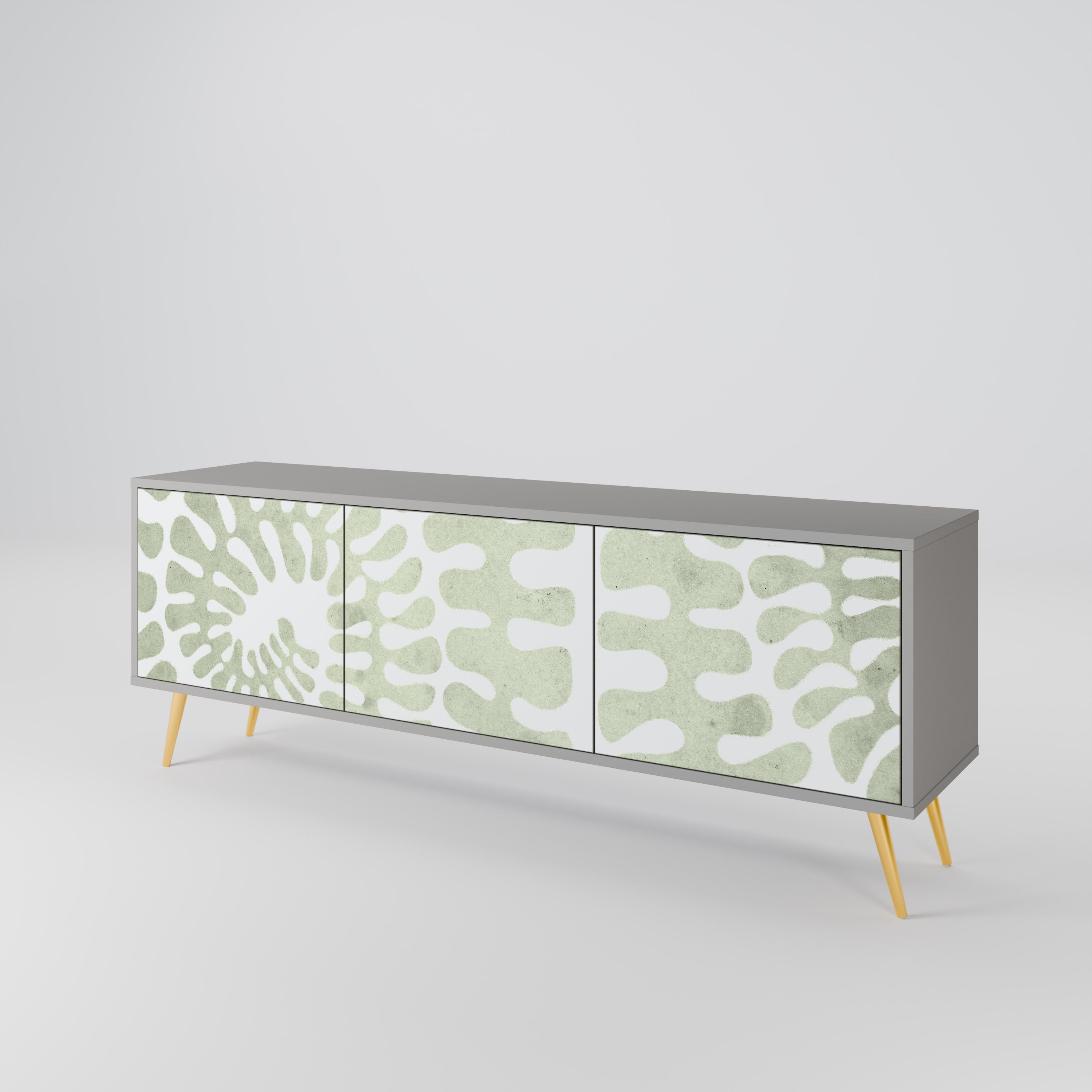 HELIX DANCE Móvel de TV com 3 Portas em Acabamento Cinzento