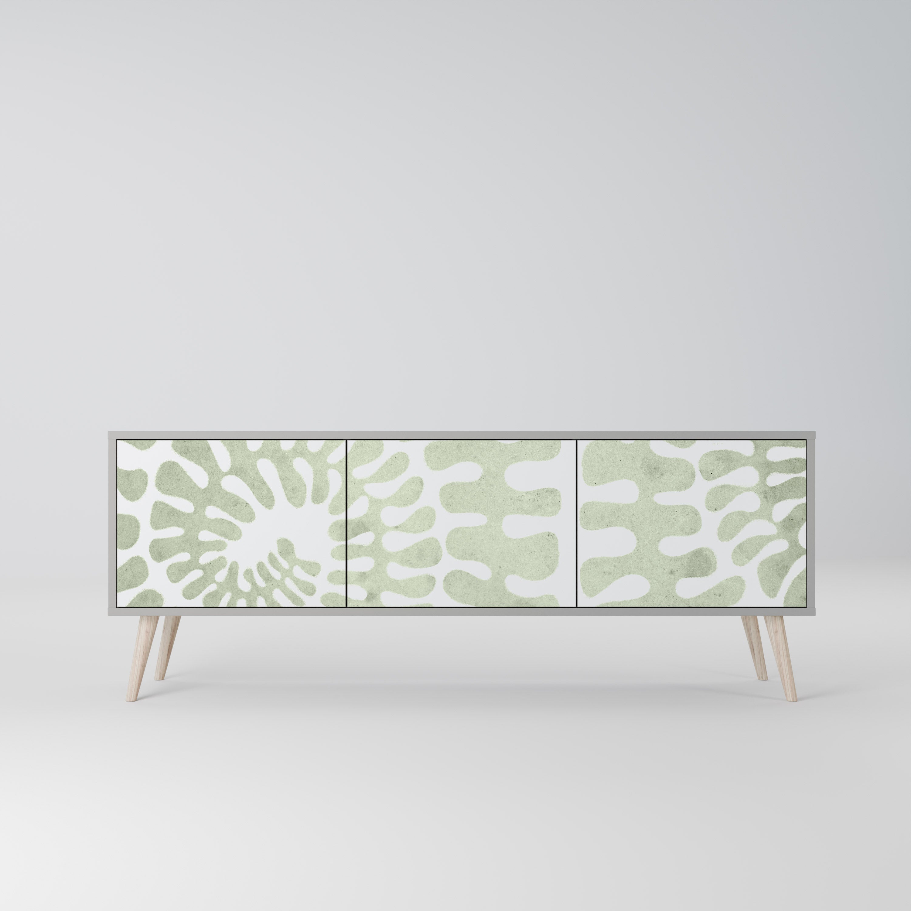 HELIX DANCE Móvel de TV com 3 Portas em Acabamento Cinzento