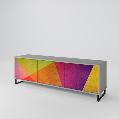 VIVID GEOMETRY Móvel de TV de 3 Portas