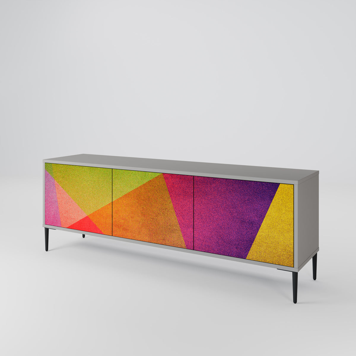 VIVID GEOMETRY Móvel de TV de 3 Portas