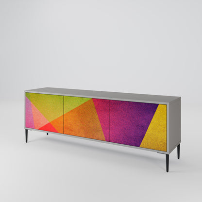 VIVID GEOMETRY Móvel de TV de 3 Portas