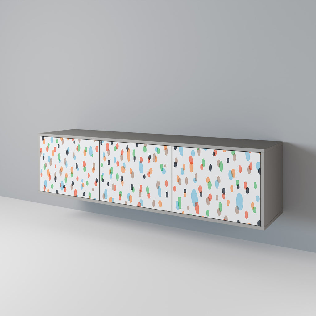 ENERGETIC SPOTS Móvel de TV com 3 Portas em Acabamento Cinzento