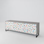 ENERGETIC SPOTS Móvel de TV com 3 Portas em Acabamento Cinzento