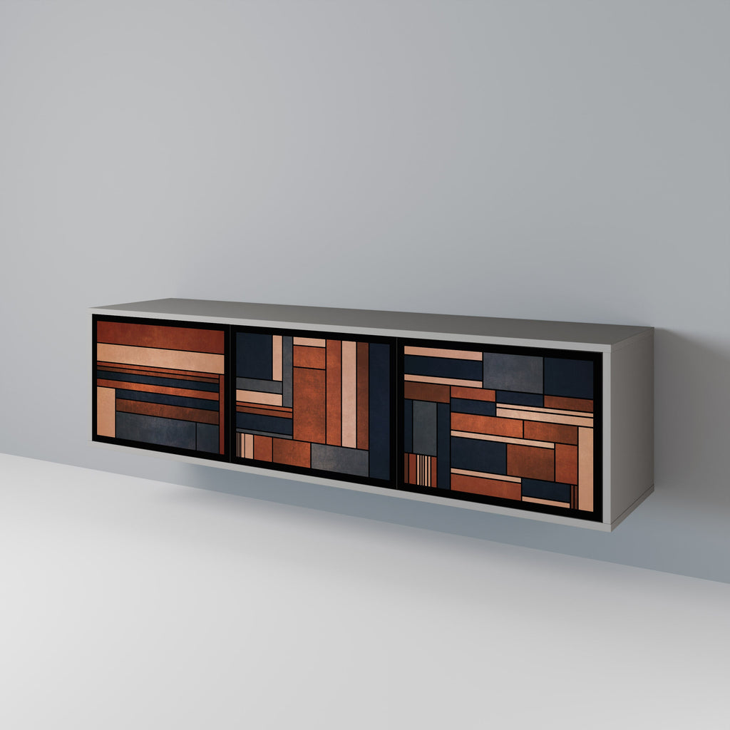 INTREPID FORMATION Móvel de TV com 3 Portas em Acabamento Cinzento