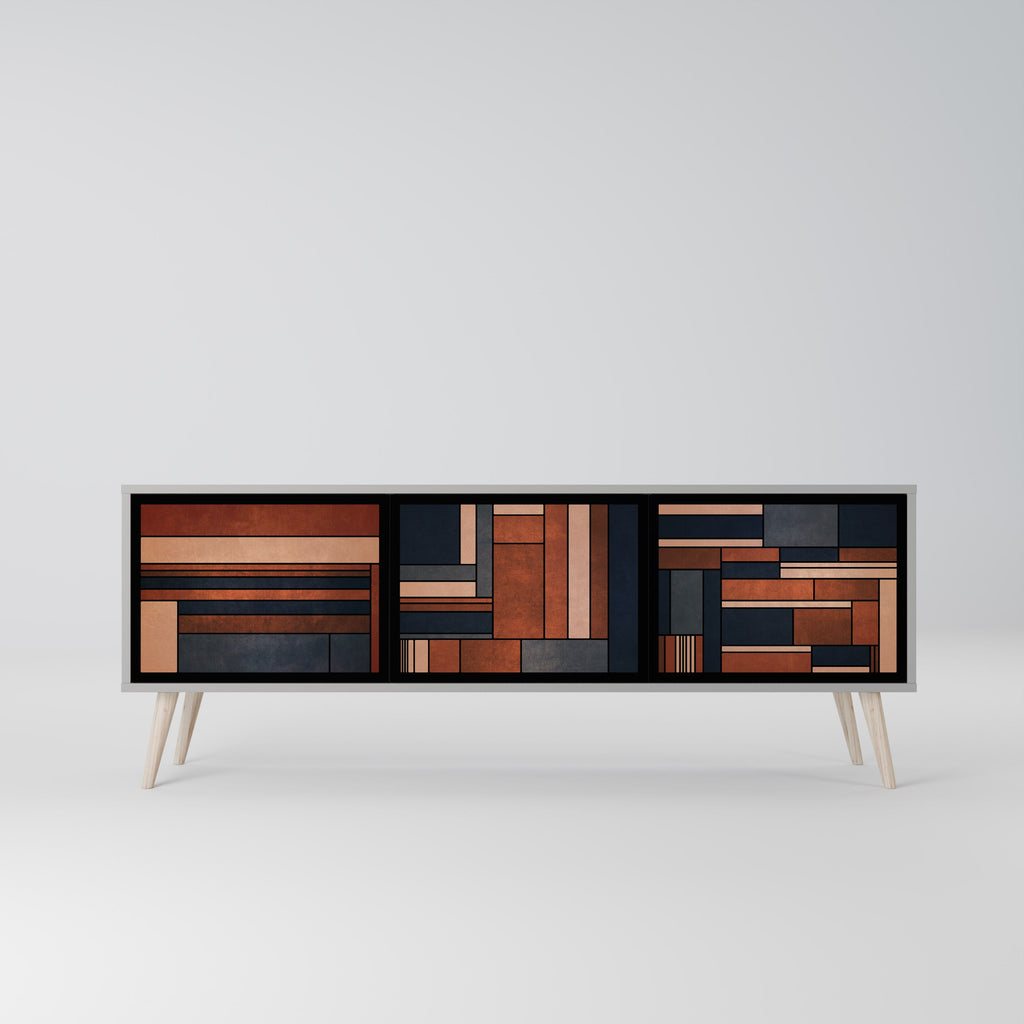 INTREPID FORMATION Móvel de TV com 3 Portas em Acabamento Cinzento