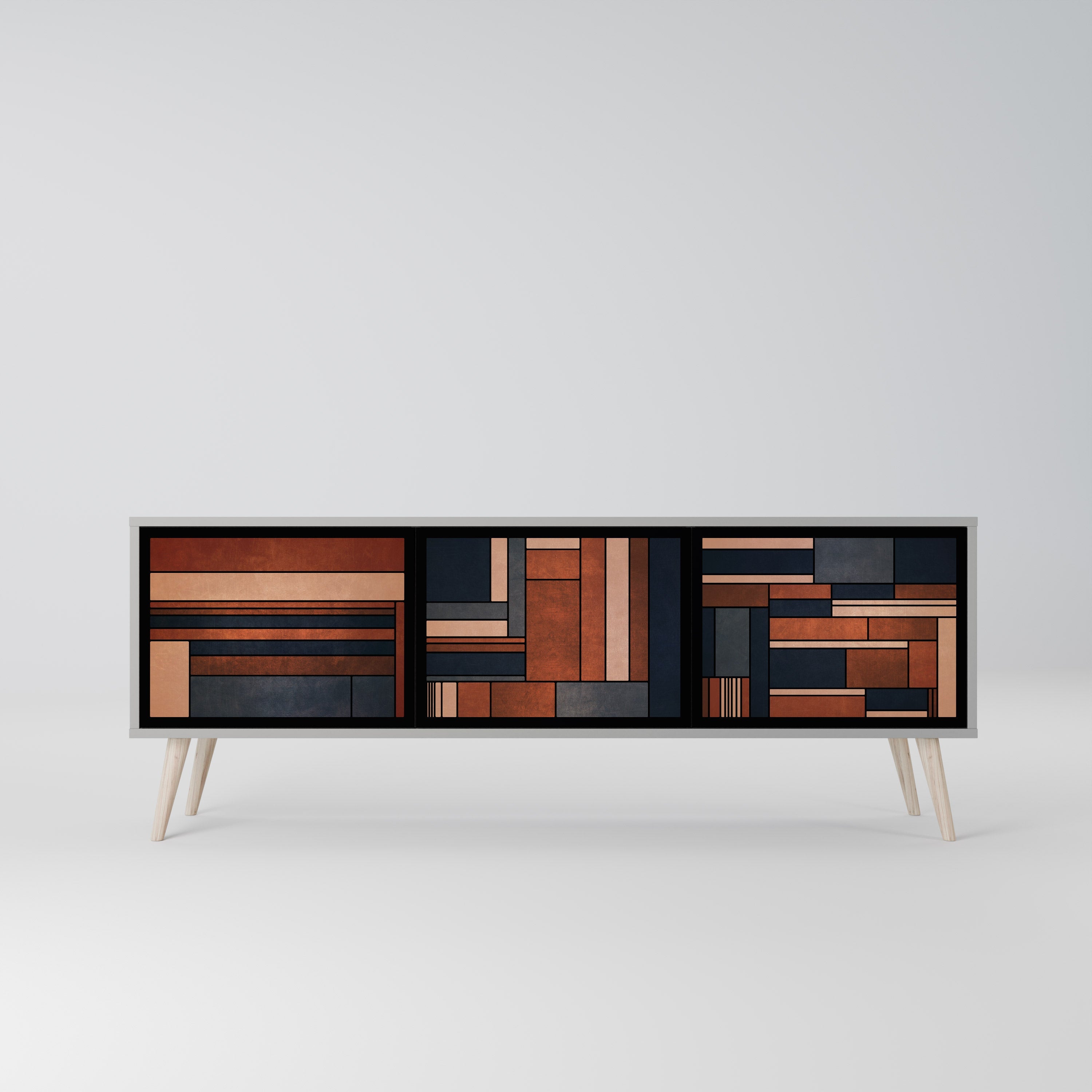 INTREPID FORMATION Móvel de TV com 3 Portas em Acabamento Cinzento