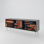 INTREPID FORMATION Móvel de TV com 3 Portas em Acabamento Cinzento