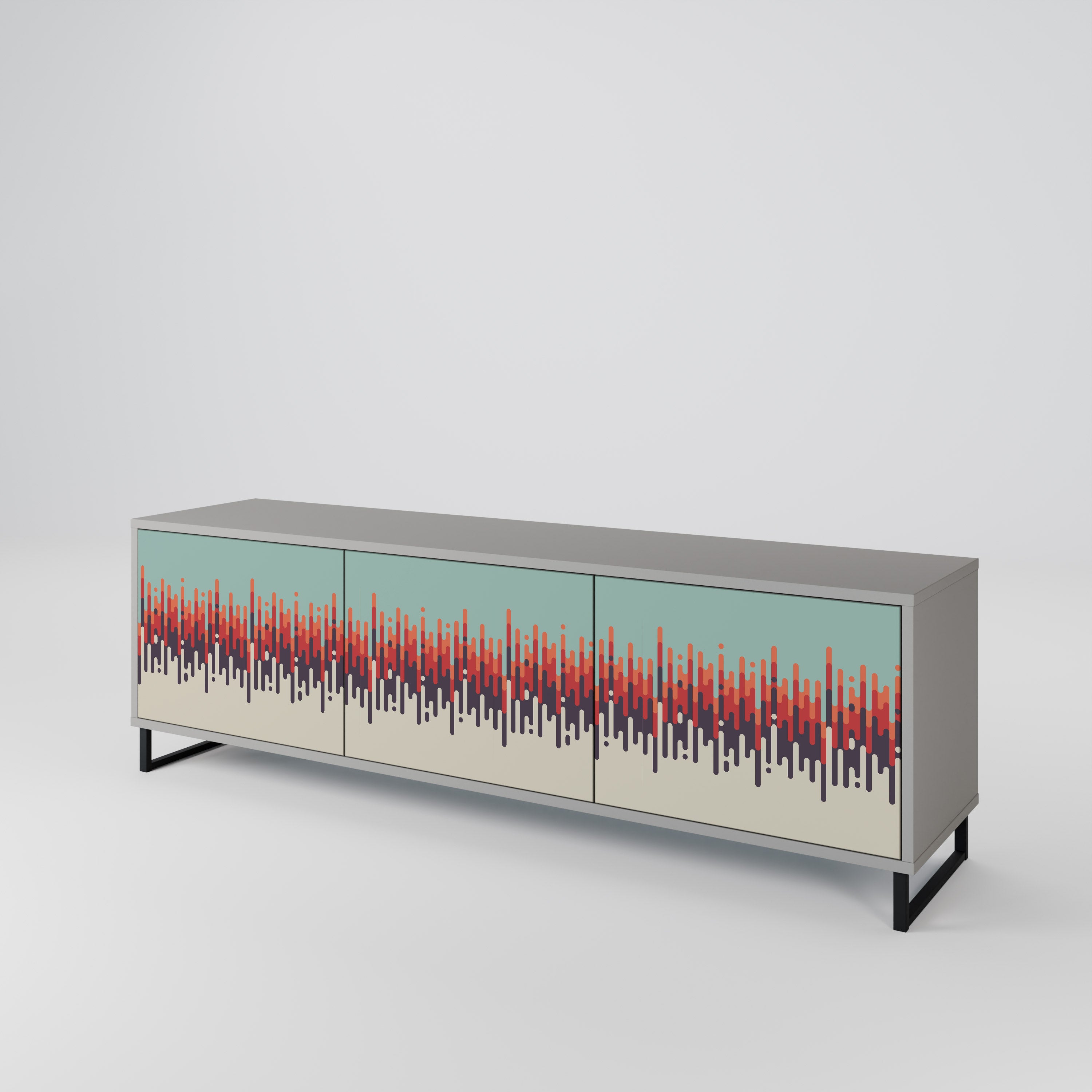 CHROMA CONTOURS 3-Door TV Cabinet