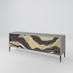 UNIFIED FRAGMENTS Móvel de TV com 3 Portas em Acabamento Cinzento