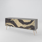 UNIFIED FRAGMENTS Móvel de TV com 3 Portas em Acabamento Cinzento