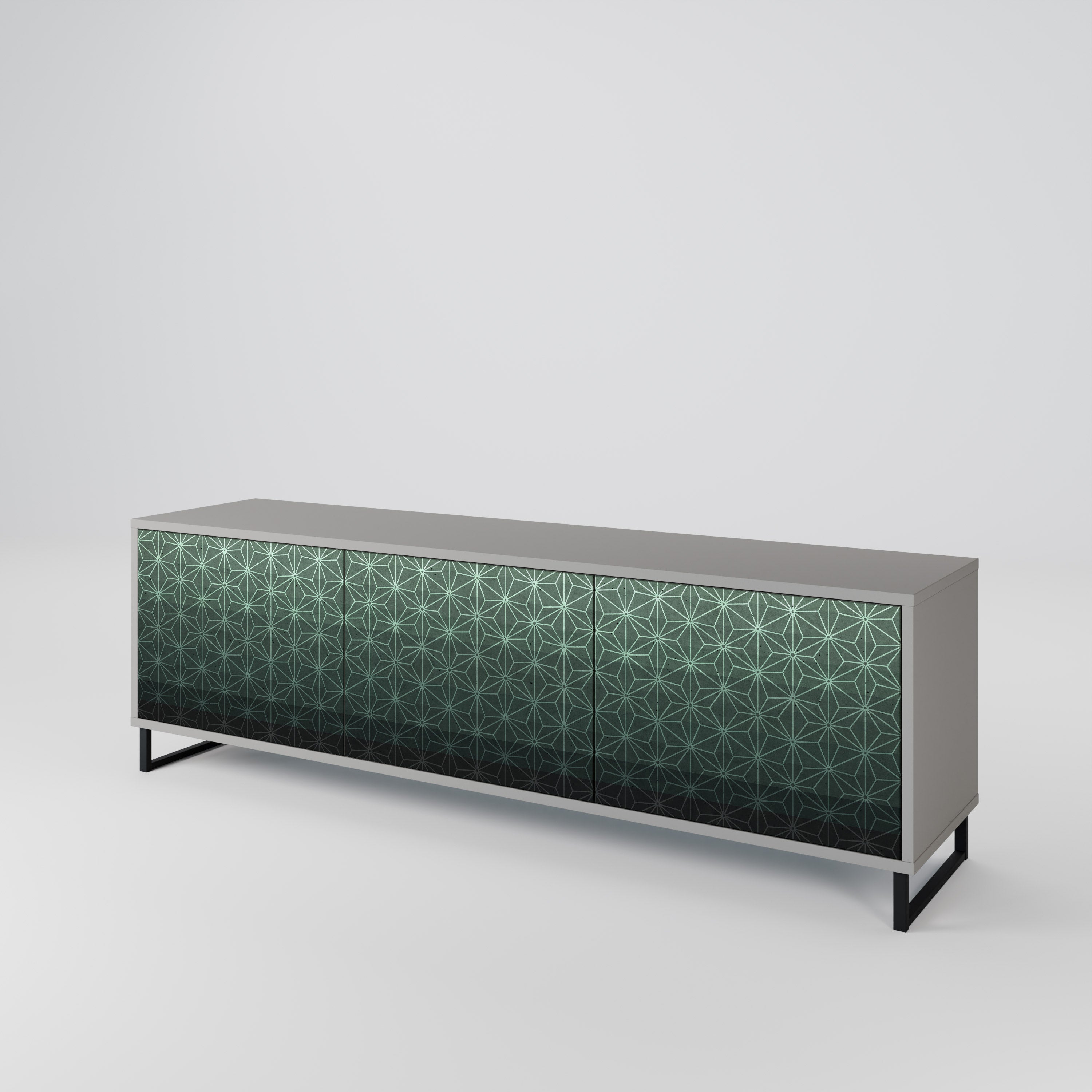 ORNAMENTAL GLIMMER Móvel de TV de 3 Portas