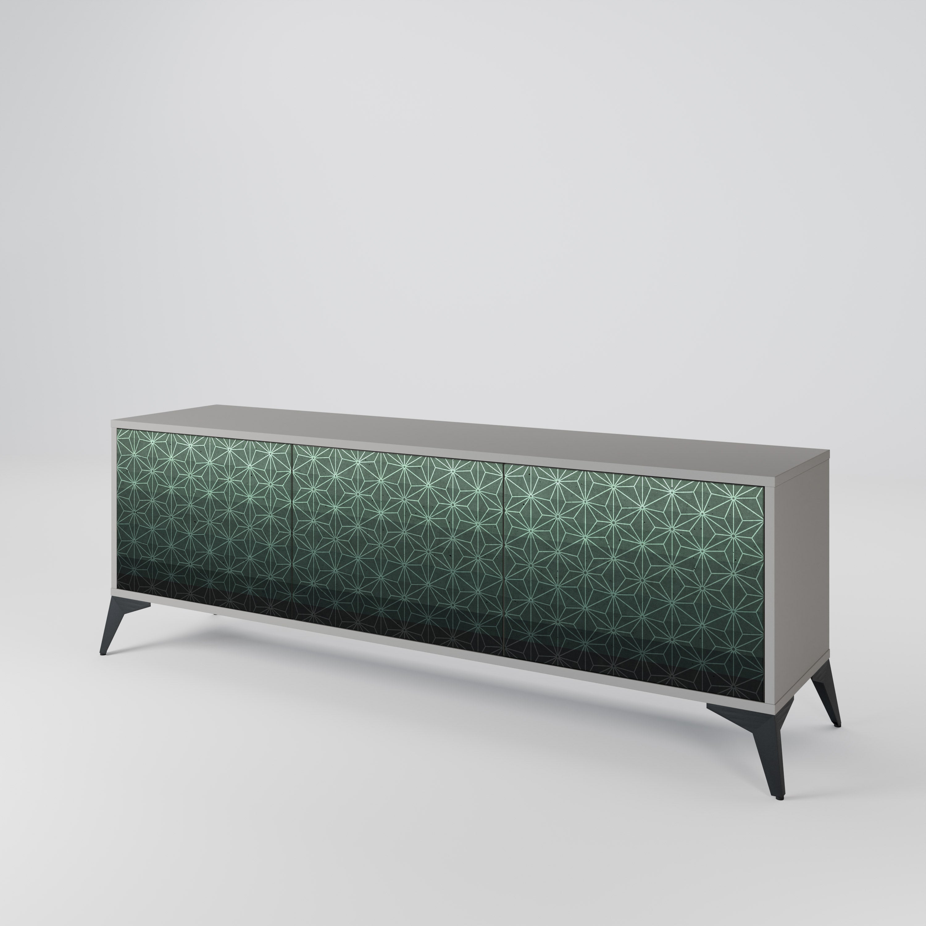 ORNAMENTAL GLIMMER Móvel de TV de 3 Portas