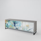 ABSTRACT THOUGHTS Móvel de TV com 3 Portas em Acabamento Cinzento