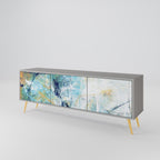 ABSTRACT THOUGHTS Móvel de TV com 3 Portas em Acabamento Cinzento