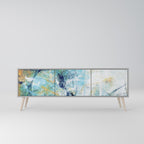 ABSTRACT THOUGHTS Móvel de TV com 3 Portas em Acabamento Cinzento