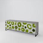 GREEN RHAPSODY Móvel de TV com 3 Portas em Acabamento Cinzento