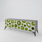 GREEN RHAPSODY Móvel de TV com 3 Portas em Acabamento Cinzento