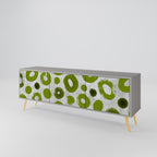 GREEN RHAPSODY Móvel de TV com 3 Portas em Acabamento Cinzento