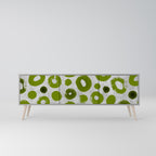 GREEN RHAPSODY Móvel de TV com 3 Portas em Acabamento Cinzento