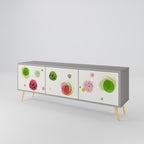 COLORFUL COSMOS Móvel de TV com 3 Portas em Acabamento Cinzento