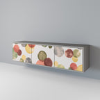 FLEETING HAPPINESS Móvel de TV com 3 Portas em Acabamento Cinzento