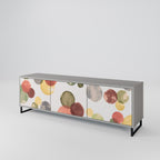 FLEETING HAPPINESS Móvel de TV com 3 Portas em Acabamento Cinzento