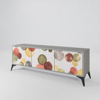 FLEETING HAPPINESS Móvel de TV com 3 Portas em Acabamento Cinzento