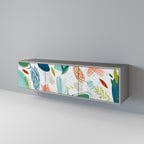 BOTANICAL HURRICANE Móvel de TV com 3 Portas em Acabamento Cinzento