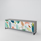 BOTANICAL HURRICANE Móvel de TV com 3 Portas em Acabamento Cinzento