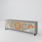 MYSTICAL STRUCTURE Móvel de TV com 3 Portas em Acabamento Cinzento