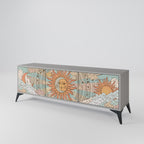 MYSTICAL STRUCTURE Móvel de TV com 3 Portas em Acabamento Cinzento