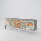 MYSTICAL STRUCTURE Móvel de TV com 3 Portas em Acabamento Cinzento