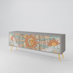 MYSTICAL STRUCTURE Móvel de TV com 3 Portas em Acabamento Cinzento